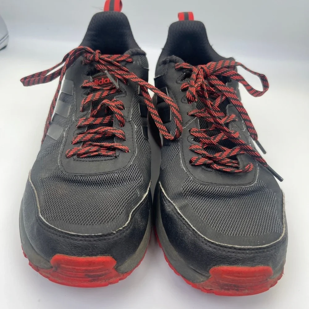 Adidas Rockadia Trail 3.0 Running Sneakers Men's Size 9 Black Mesh Upper EG3485